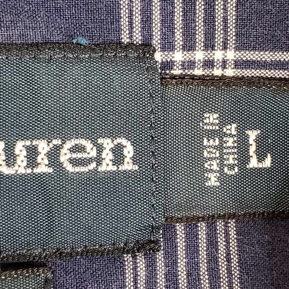 Polo Ralph Lauren Shirt Oxford Button Down LS Mens Size Large Red Blue Plaid - Picture 4 of 12